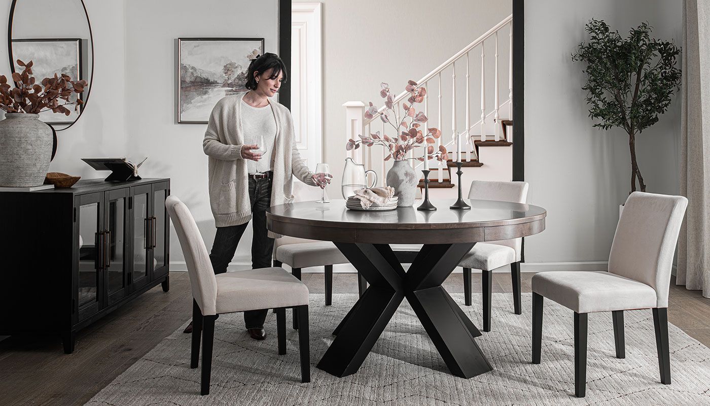 Navarro Round Dining Height Table Chairs