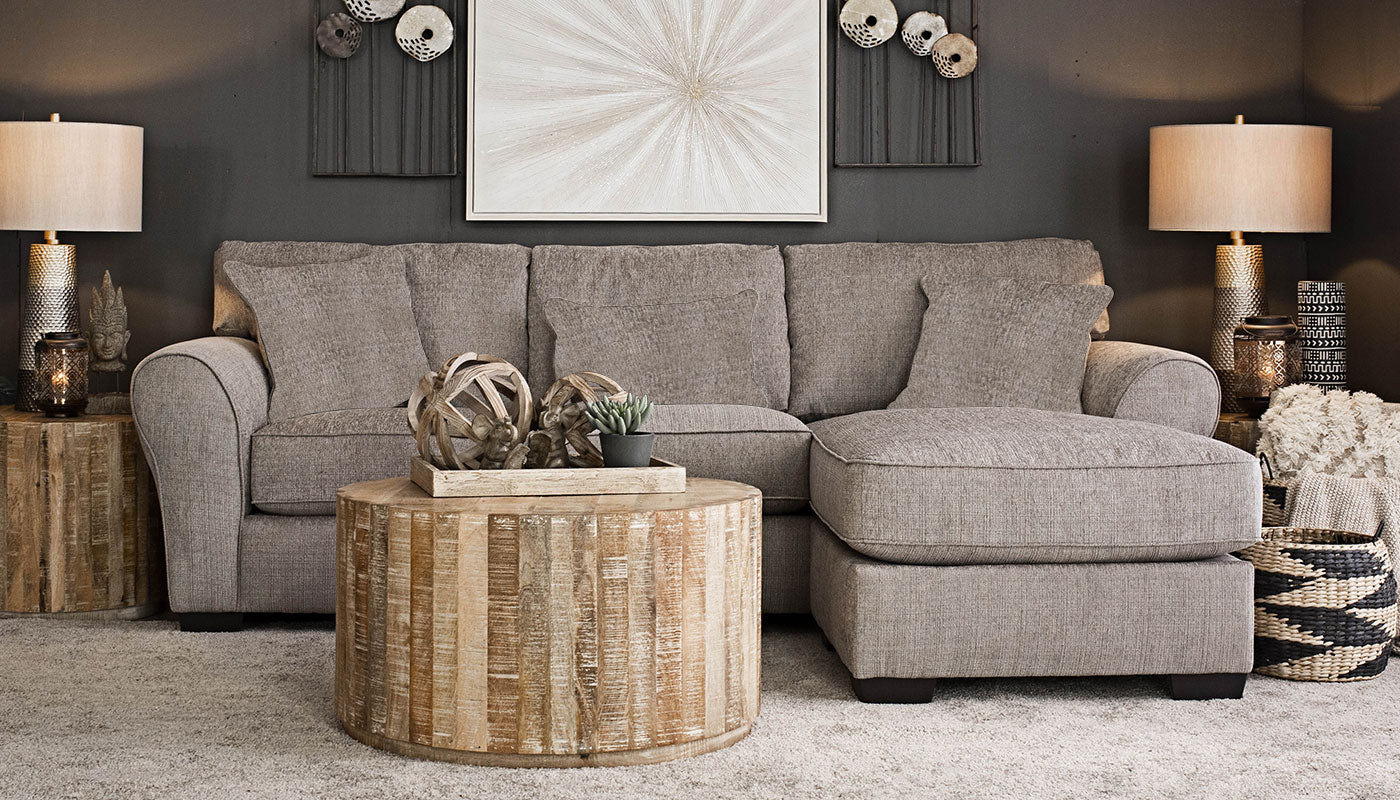 Belton Stone Sofa with Chaise